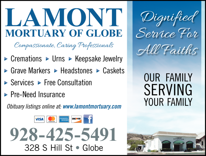 Lamont Mortuary Of Globe Globe, AZ Action Local AZ