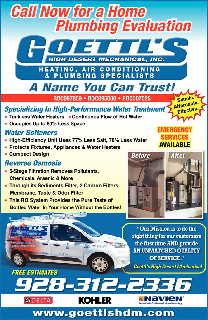 Goettl's High Desert Mechanical Inc Camp Verde, AZ Action Local AZ
